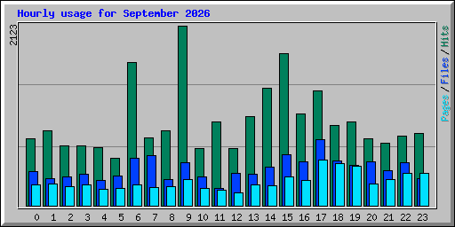 Hourly usage for September 2026
